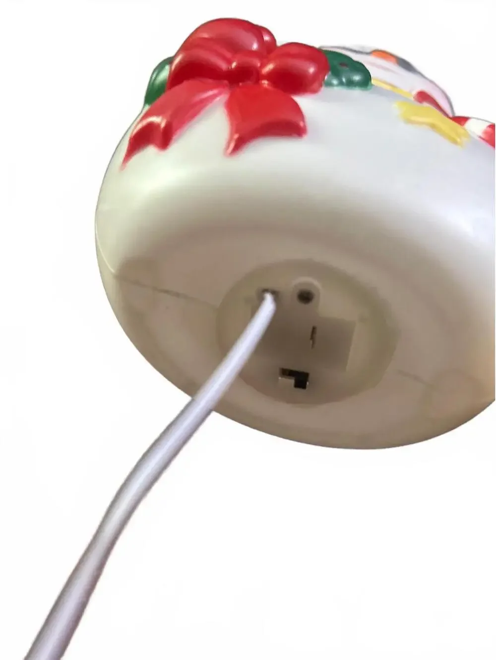 Christmas Snowman and Dog Light-Up Decorations with Pull Cords
